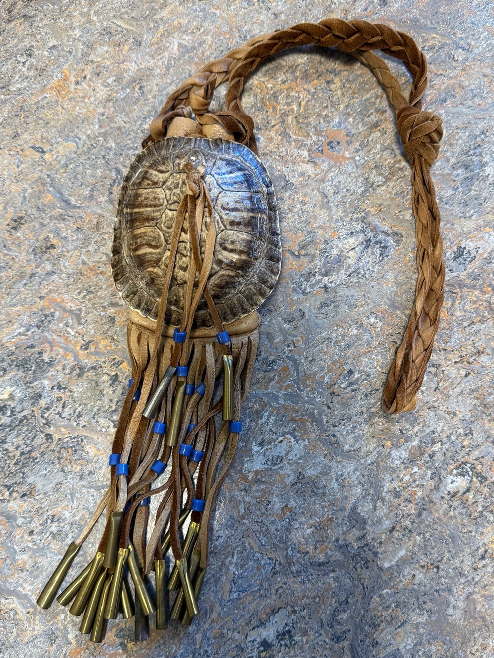 tortoise shell purse leather native american made turtle medicine bag beaded